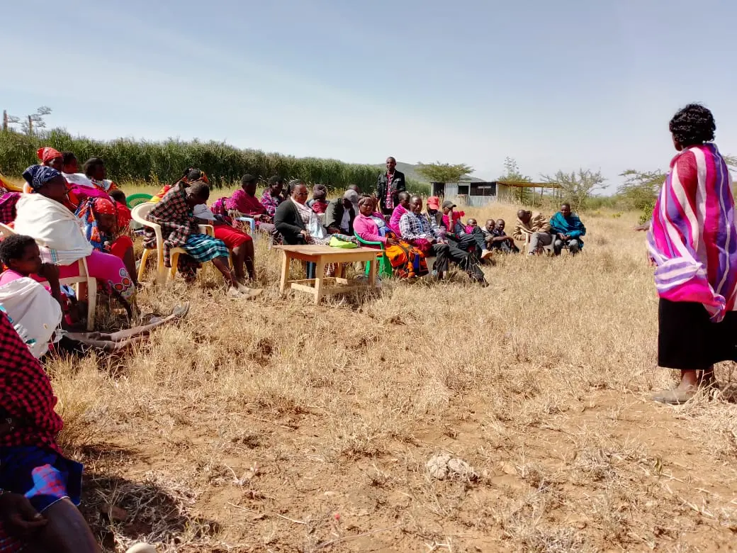 Community members gathered for a health and family dialogue