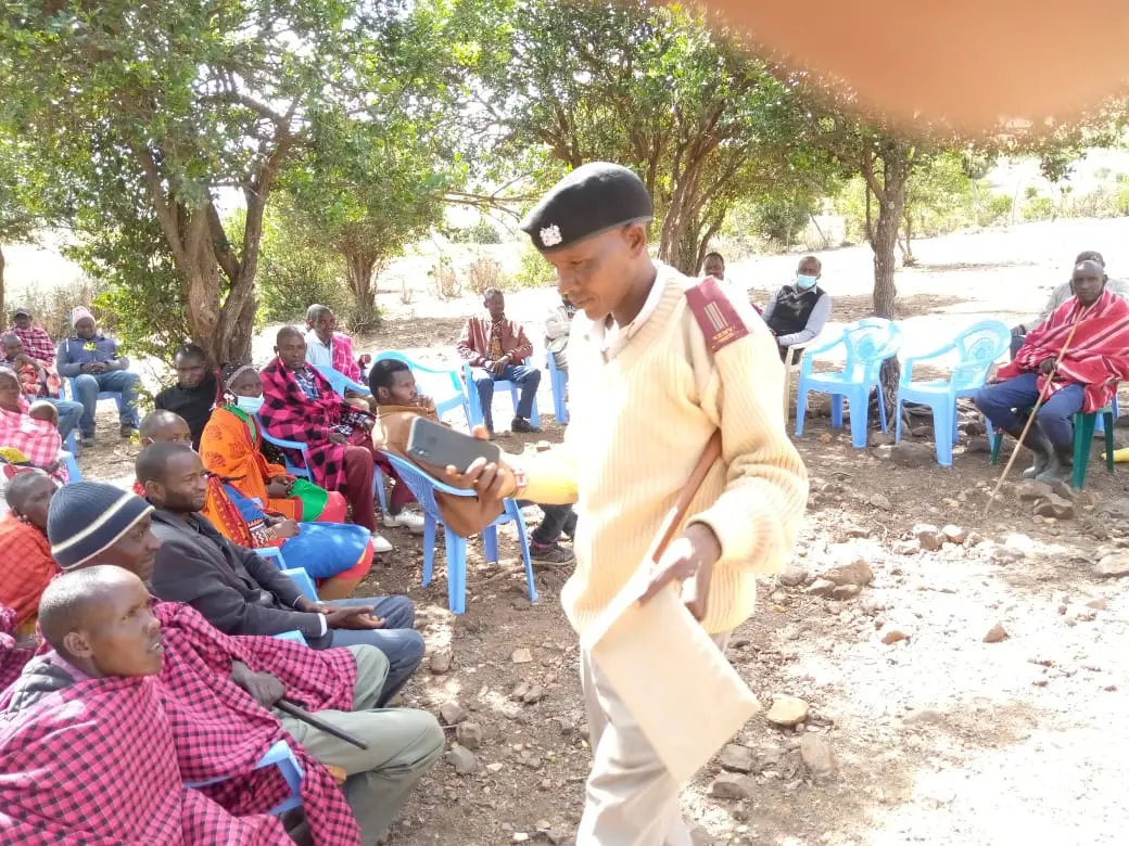 Community members gathered for a family support dialogue