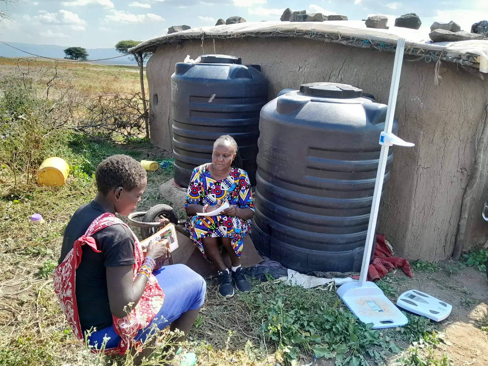 Community water storage project in rural Kenya